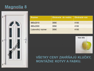 Plastové vchodové dvere Magnolia 8 skladom